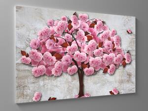 Liox Obraz pohádkový růžový strom Rozměr: 60 x 40 cm