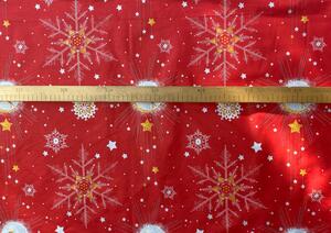 Ervi bavlna š.240 cm - Vánoční vzor - červený -26379-7, metráž