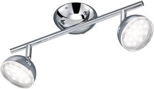 Trio Leuchten Trio Bolou, stropní spotové svítidlo, 2x3,8W LED 3000K, chrom, délka 33,5cm