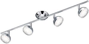 Trio Leuchten Trio Bolou, stropní spotové svítidlo, 4x3,8W LED 3000K, chrom, délka 75cm