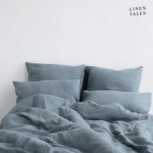 Světle modré lněné povlečení na jednolůžko 140x200 cm – Linen Tales