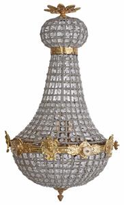 Luxusní zámecký lustr Chateau Montfort z pravého křišťálu 93 cm