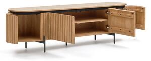 TV stolek z mangového dřeva v přírodní barvě 200x55 cm Licia - Kave Home