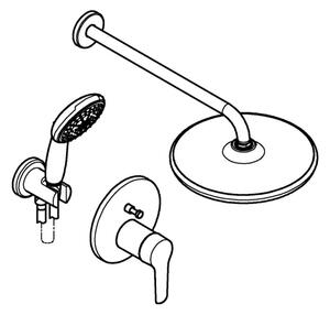 GROHE 25292000 - Podomítkový sprchový systém START VITALIO START 250 chrom