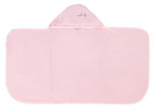 Růžová bavlněná dětská osuška s kapucí 80x135 cm Bebemarin – Foutastic