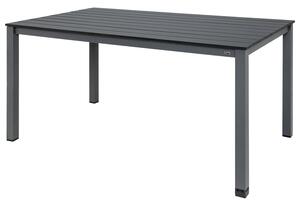 Livarno Home Hliníkový zahradní stůl Valencia, 150 x 90 cm, šedá (100343303)