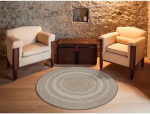 Béžový venkovní koberec Universal Silvana Rutto, ⌀ 120 cm
