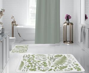 Bílo-zelené koupelnové předložky v sadě 2 ks – Oyo Concept