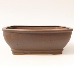 E-bonsai Keramická bonsai miska 15 x 13,5 x 5,5 cm hnědá