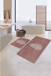 Tmavě růžové koupelnové předložky v sadě 2 ks 60x100 cm – Mila Home