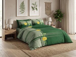 Bavlněné povlečení RENARA zelené Rozměr povlečení: 70 x 90 cm | 140 x 200 cm