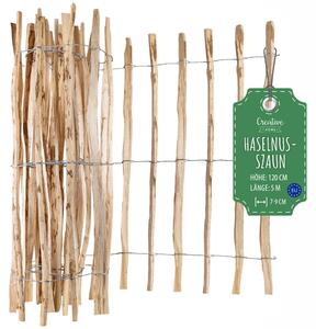 Creative Home latkové oplocení, výška 120 cm a délka 5 m | Rozteč lamel 7–9 cm