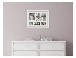 Bílý rámeček na 8 fotografií Styler Galeria Malmo, 51 x 41 cm