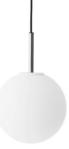AUDO COPENHAGEN Závěsná lampa TR, Polished Steel, Matt Opal