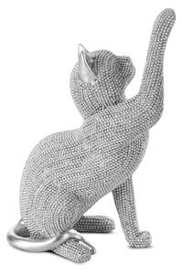 DEKORAČNÍ FIGURKA ELDO 14X8X22 CM STŘÍBRNÁ