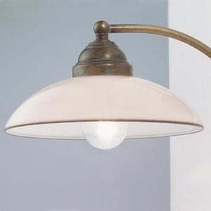 Il Fanale 082.17.OV Country, rustikální nástěnná lampa z mosazi a benátského skla, 1x10W LED E14, prům. 20cm