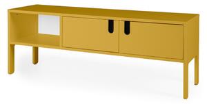 Žlutá TV komoda Tenzo Uno, šířka 137 cm