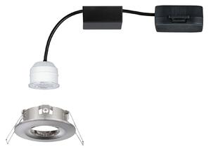 Paulmann 94300 Nova Mini, bodovka z kartáčovaného kovu, 1x4W LED 2700K, prům. 6,5cm, IP44