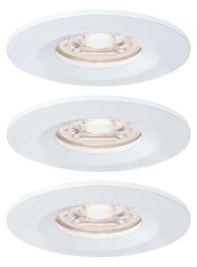 Paulmann 94299 Nova Mini, bílé bodovky, 3x4W LED 2700K, prům. 6,5cm, IP44