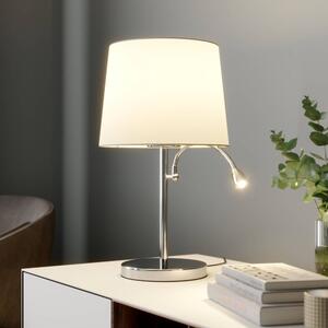 Lindby - Benjiro Stolní Lampa White/Chrome - Lampemesteren