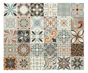 Sada 30 nástěnných samolepek Ambiance Wall Decal Cement Tiles Bali, 15 x 15 cm