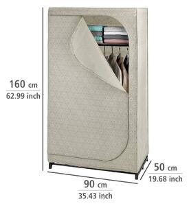 Béžová látková šatní skříň 90x160 cm Balance - Wenko