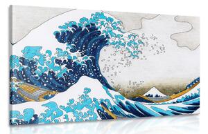 Obraz reprodukce Velká vlna z Kanagawa - Kacušika Hokusai