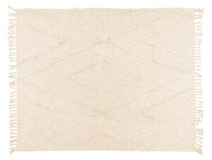 Krémový bavlněný přehoz na dvoulůžko 250x260 cm Sahara - Tiseco Home Studio