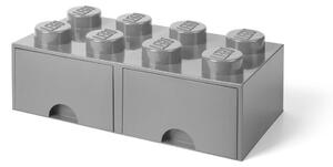 Šedý úložný box se dvěma šuplíky LEGO®