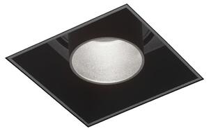 Wever Ducré 155151B3 Sneak trimless 1.0 LED, černá hranatá bezrámečková bodovka, 1x7,9W LED 2700K, 7x7cm