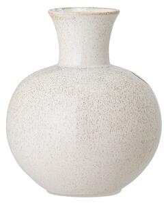 Bílá kameninová váza Bloomingville Irini, výška 22,5 cm