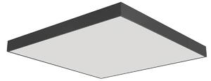 Arelux PXQU04WW SBK Xpill Square, černé stropní svítidlo, 80W LED 3000K, 80x80cm
