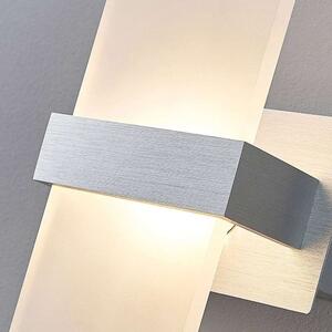 Lindby - Yorick LED Nástěnné Svítidlo Satin White/Brushed AluminiumLindby - Lampemesteren