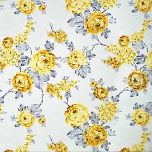 Ervi bavlna š.240 cm - žluté květy na bílém -11623-05, metráž