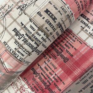 Ervi bavlna š.240 cm - Sherlock/červená - 70051-2, metráž