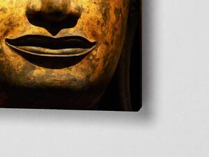 Liox Obraz bronzová tvář Buddhy Rozměr: 60 x 40 cm
