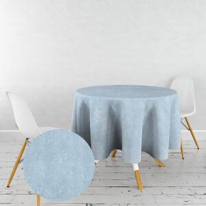 Ervi dekorační ubrus na stůl oválný - samet Světle modrý