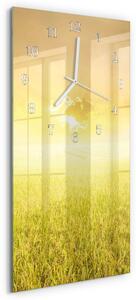 Skleněné hodiny vertikální Obilné pole zsppb-30x60-00082947