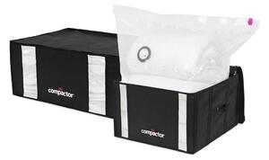 Vakuové vyztužené látkové úložné boxy na oblečení v sadě 2 ks 50x65x27 cm Black Edition – Compactor