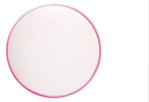 Zrcadlo – Nástěnné, kulaté – Kovové – Růžové – Průměr 60 cm