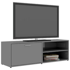TV stolek Macq - šedý s vysokým leskem | 120x34x37 cm
