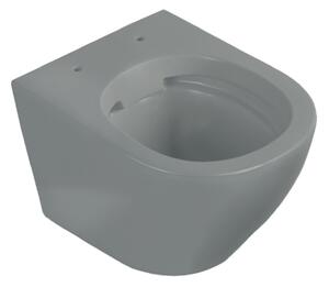 Aplomo Delos Grey WC závěsné se sedátkem, rimless