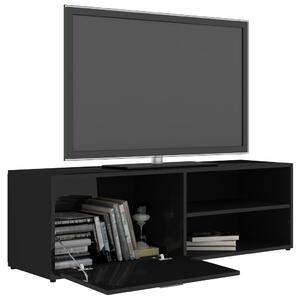 TV stolek Macq - černý s vysokým leskem | 120x34x37 cm