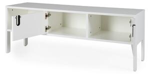 Bílý TV stolek Tenzo Uno, šířka 137 cm