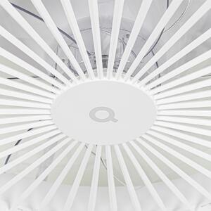 Chytrý stropní ventilátor bílý vč. LED s dálkovým ovládáním - Deniz