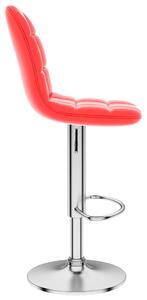 Barová stolička Bolton - umělá kůže | červená
