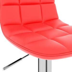 Barová stolička Bolton - umělá kůže | červená