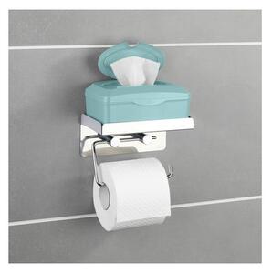 Samodržící držák na toaletní papír s odkládací plochou Wenko