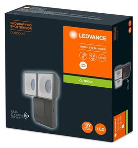 Ledvance - LED Venkovní nástěnné svítidlo se senzorem SPOT 2xLED/8W/230V IP55