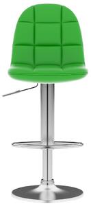 Barová stolička Bolton - umělá kůže | zelená